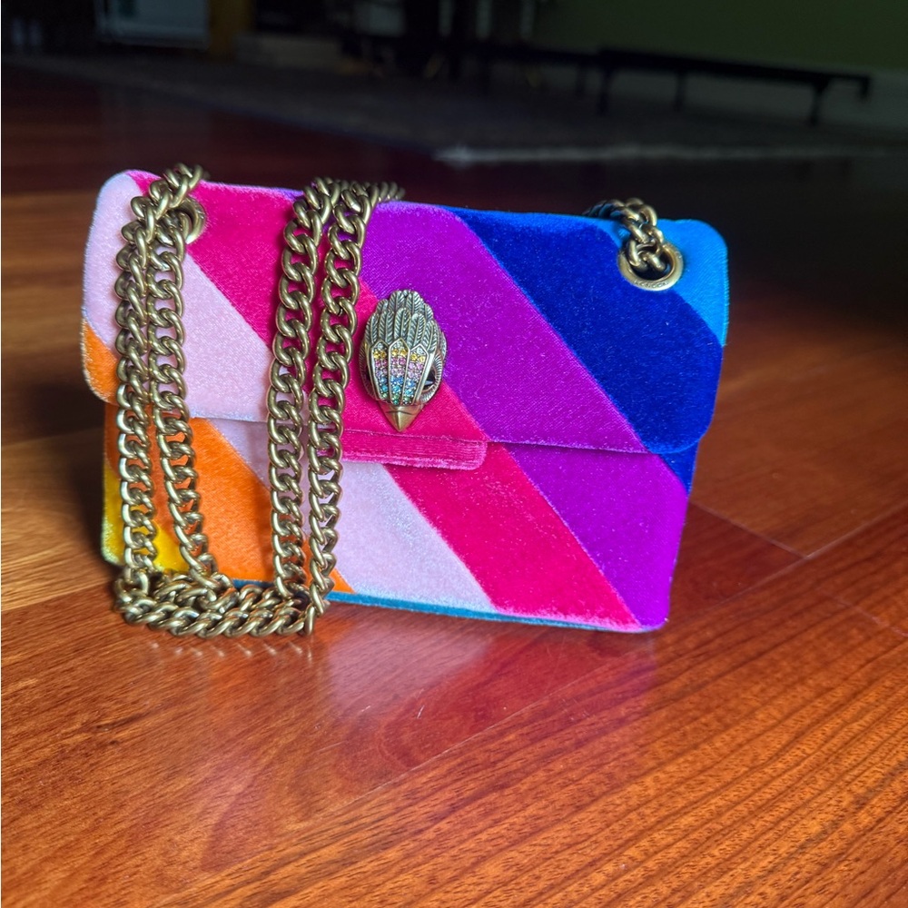 Kurt Geiger Multicolor Velvet Crossbody Bag